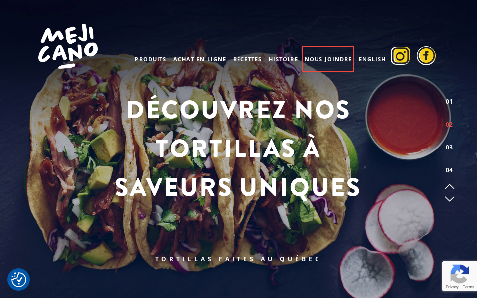 mejicano.ca/ screen capture