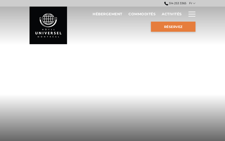 www.hoteluniverselmontreal.com/ screen capture