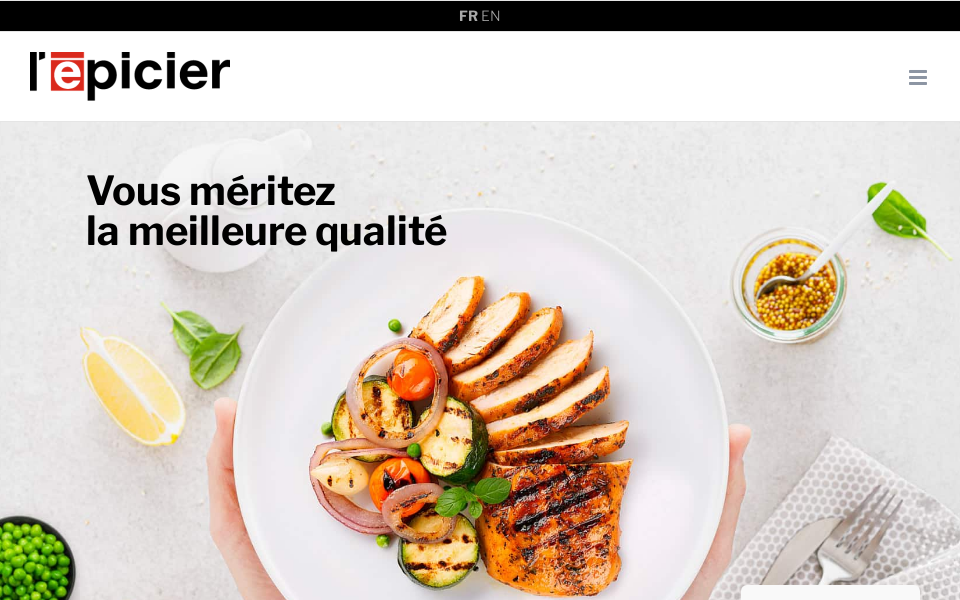 epicier.ca/ screen capture