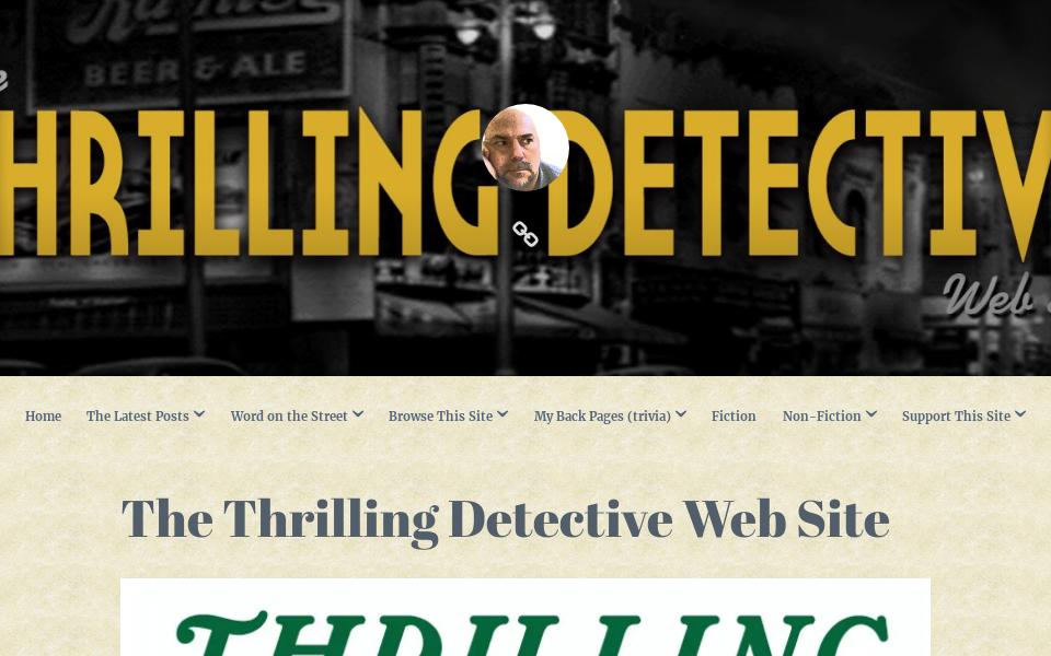 thrillingdetective.com/ screen capture