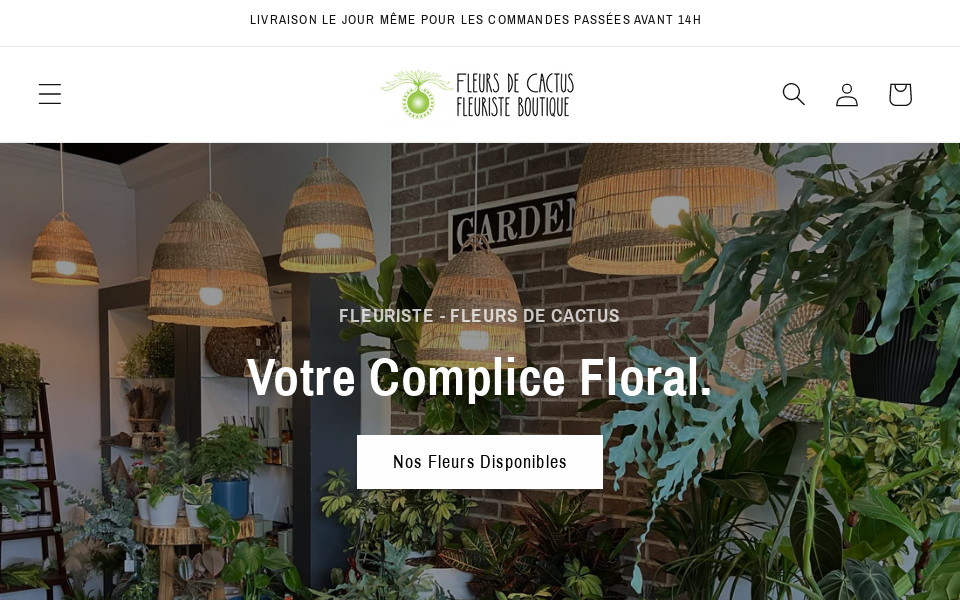 fleuristefleursdecactus.com/ screen capture