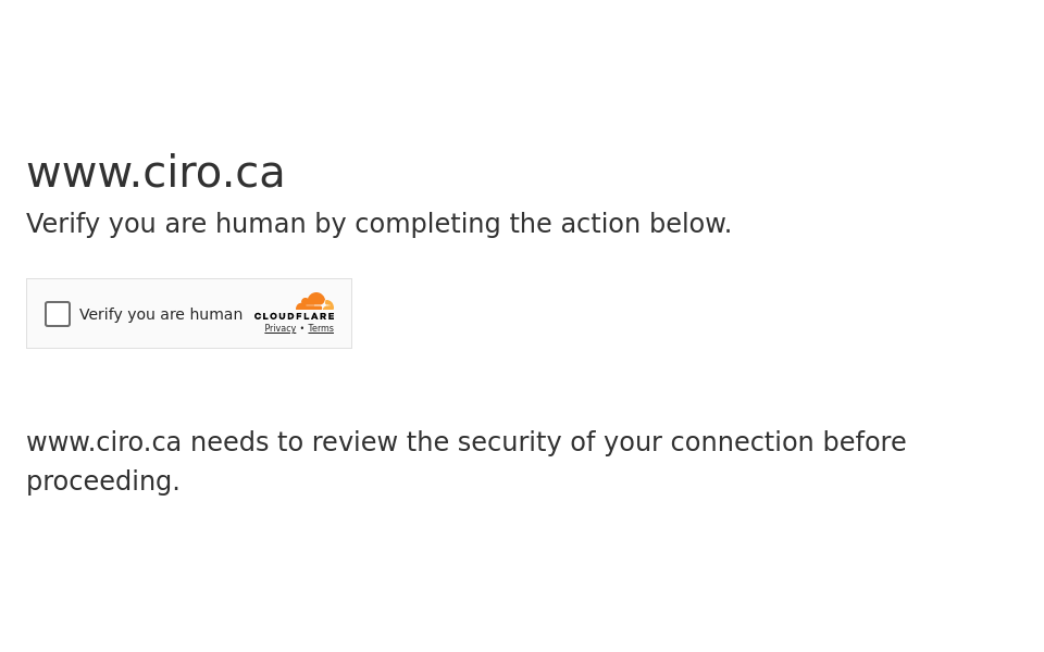 www.ciro.ca screen capture
