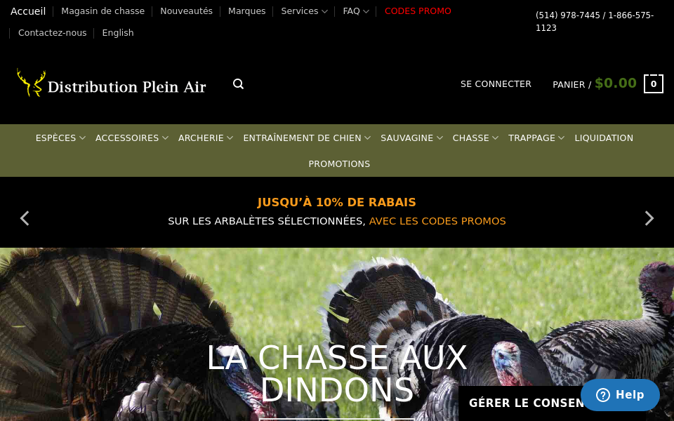 distributionpleinair.com/ screen capture