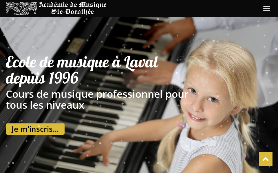 www.academiedemusiquestedorothee.com/ screen capture