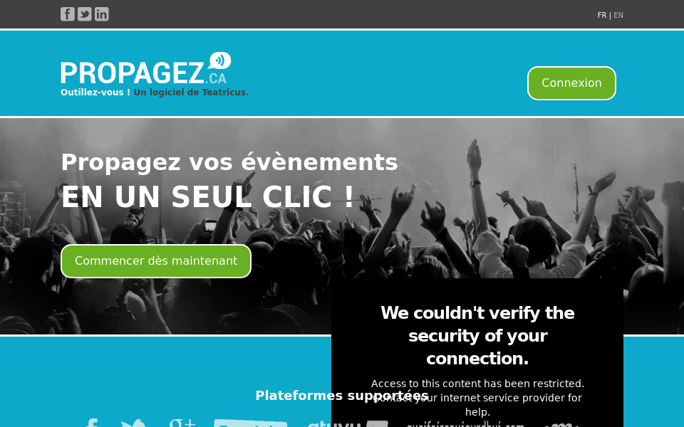 propagez.ca/ screen capture