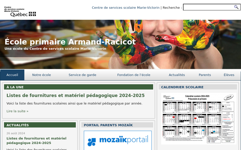 armand-racicot.ecoles.csmv.qc.ca/ screen capture