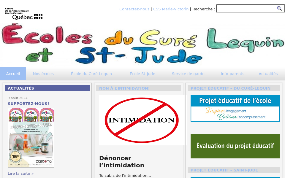 cure-lequin.ecoles.csmv.qc.ca/ screen capture