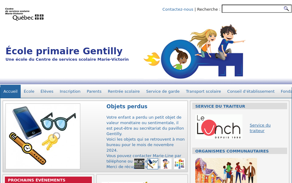 gentilly.ecoles.csmv.qc.ca screen capture