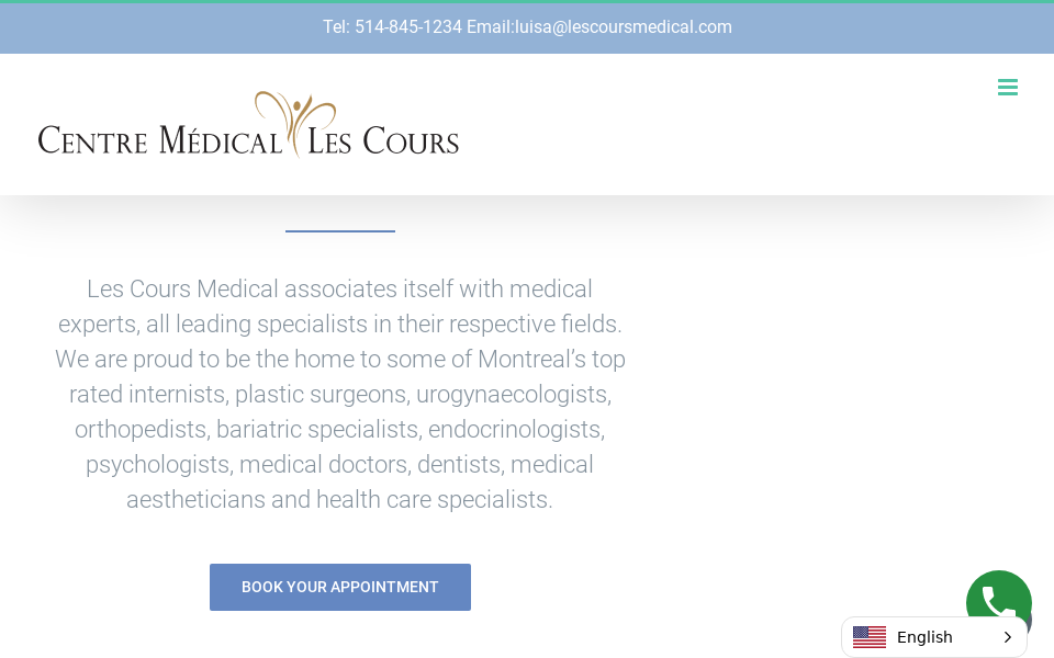 www.lescoursmedical.ca/ screen capture