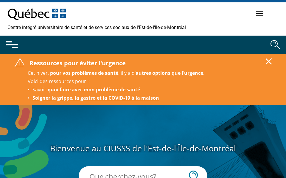 ciusss-estmtl.gouv.qc.ca/ screen capture