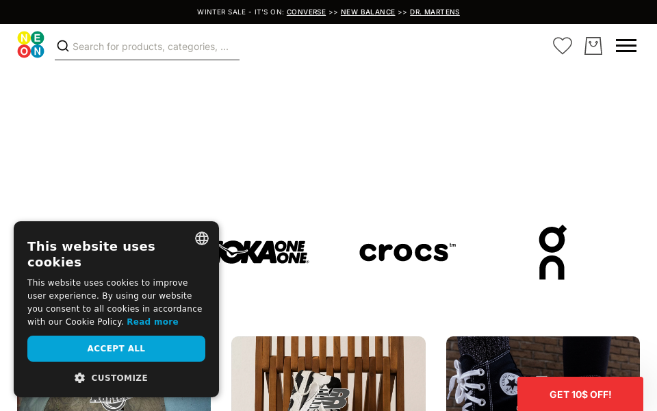 shopneon.com/ screen capture