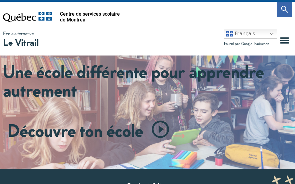 le-vitrail.csdm.ca/ screen capture