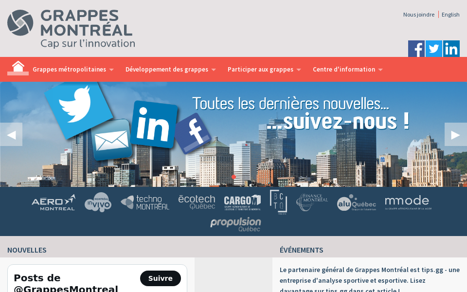 grappesmontreal.ca/ screen capture