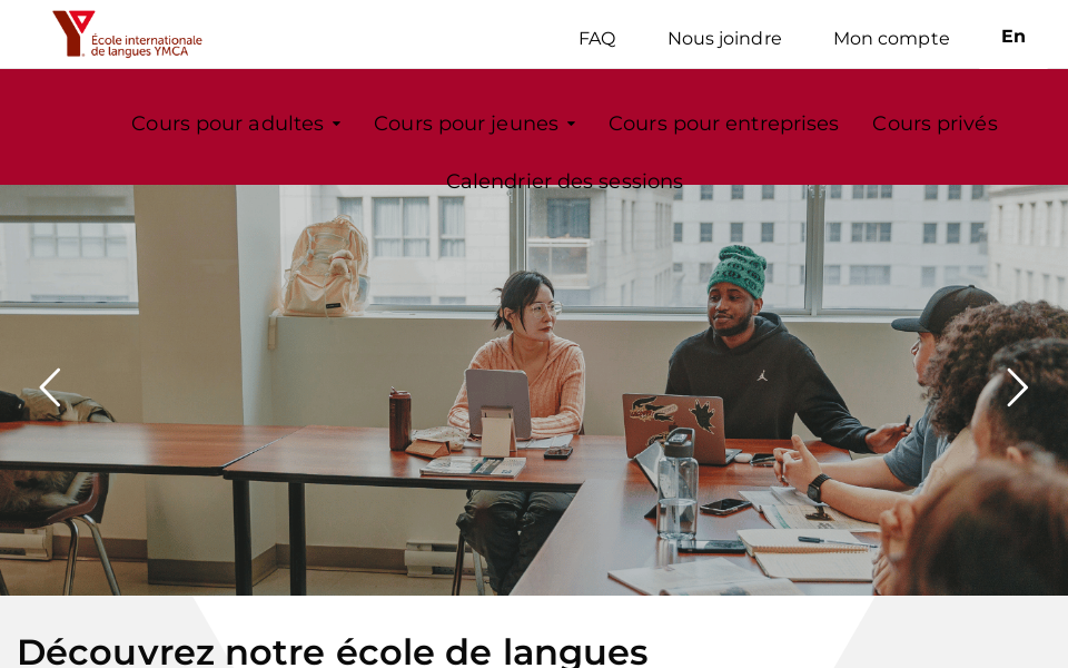 ymcalangues.com/ screen capture