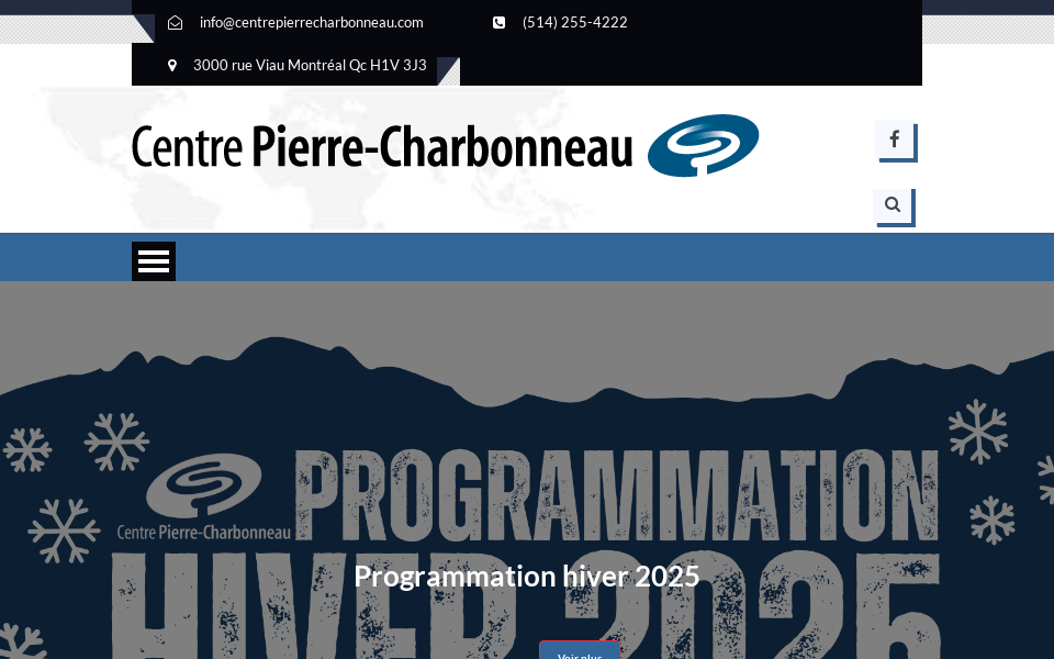 www.centrepierrecharbonneau.com/ screen capture