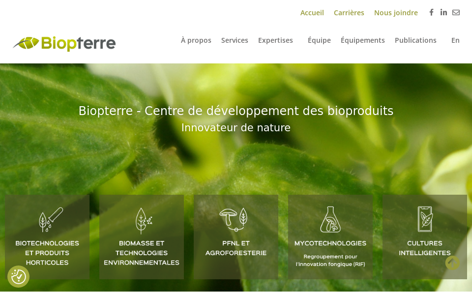 www.biopterre.com/ screen capture