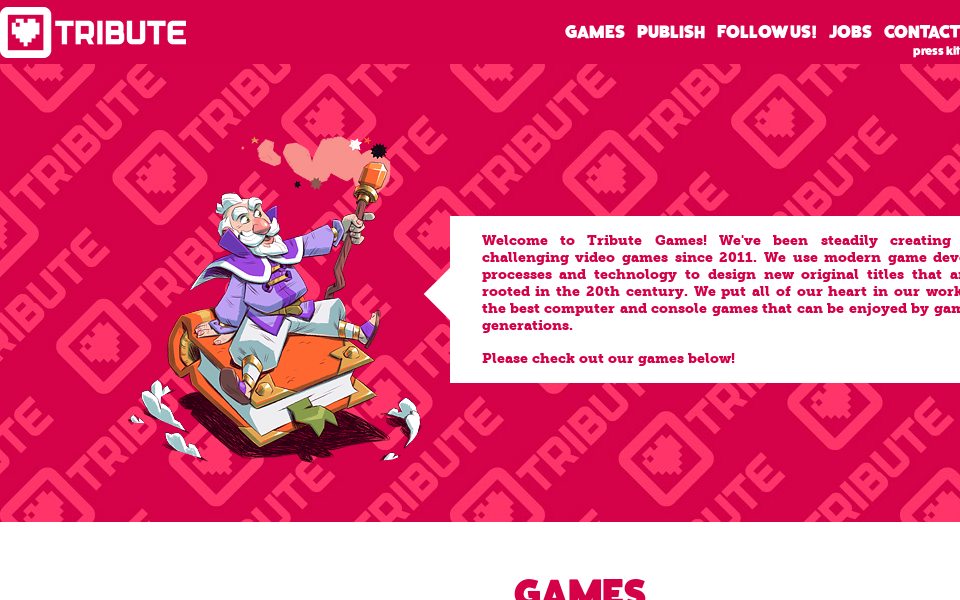 tributegames.com/ screen capture