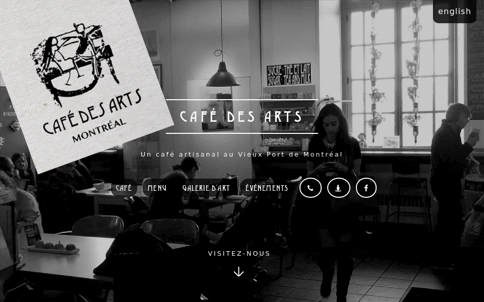 www.cafedesarts.ca/ screen capture