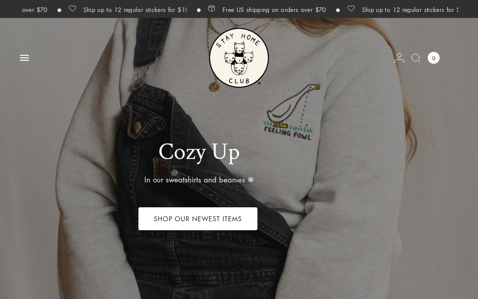 stayhomeclub.com/ screen capture