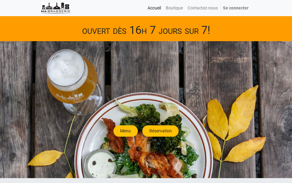 mabrasserie.com/ screen capture