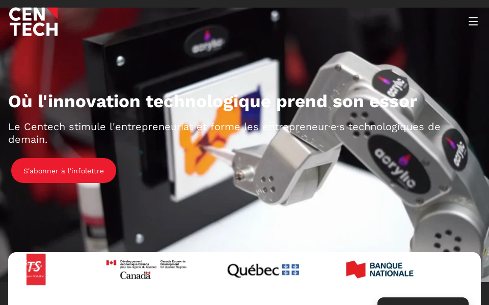 centech.co/ screen capture