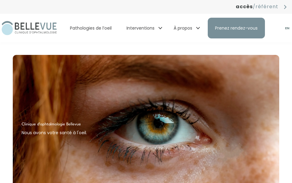 cliniquebellevue.com/ screen capture