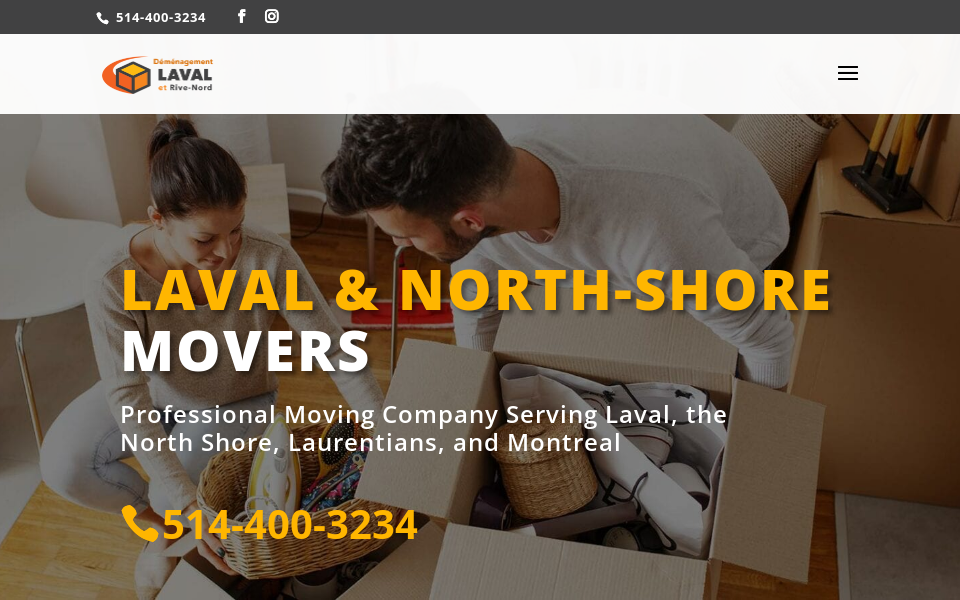 demenagementlaval.co/en/home/ screen capture