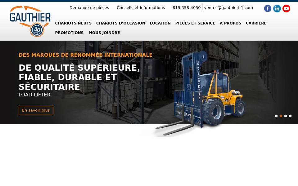 gauthierlift.com/ screen capture