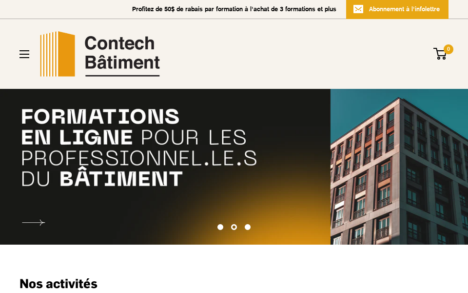 contech.qc.ca/ screen capture