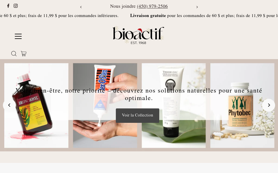 bio-actif.quebec/ screen capture