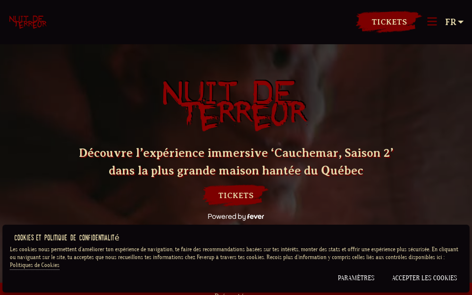 nuitdeterreur.ca/ screen capture
