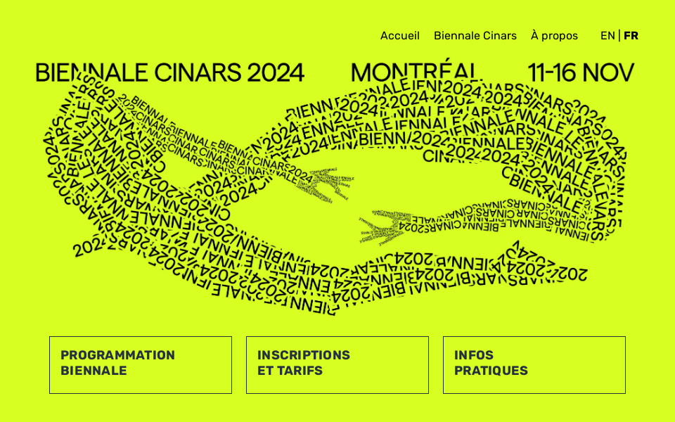 cinars.org/biennale screen capture