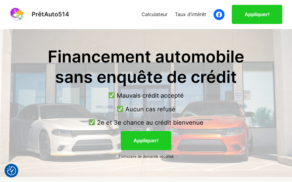 pretauto514.ca screen capture