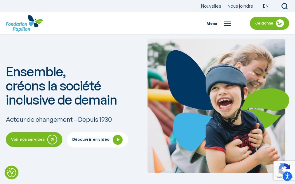fondationpapillon.ca/ screen capture