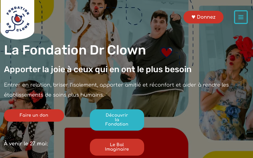 fondationdrclown.ca/ screen capture