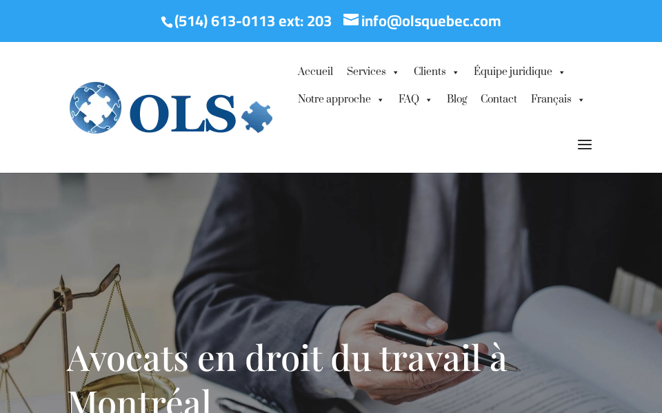 olsquebec.com/fr/ screen capture