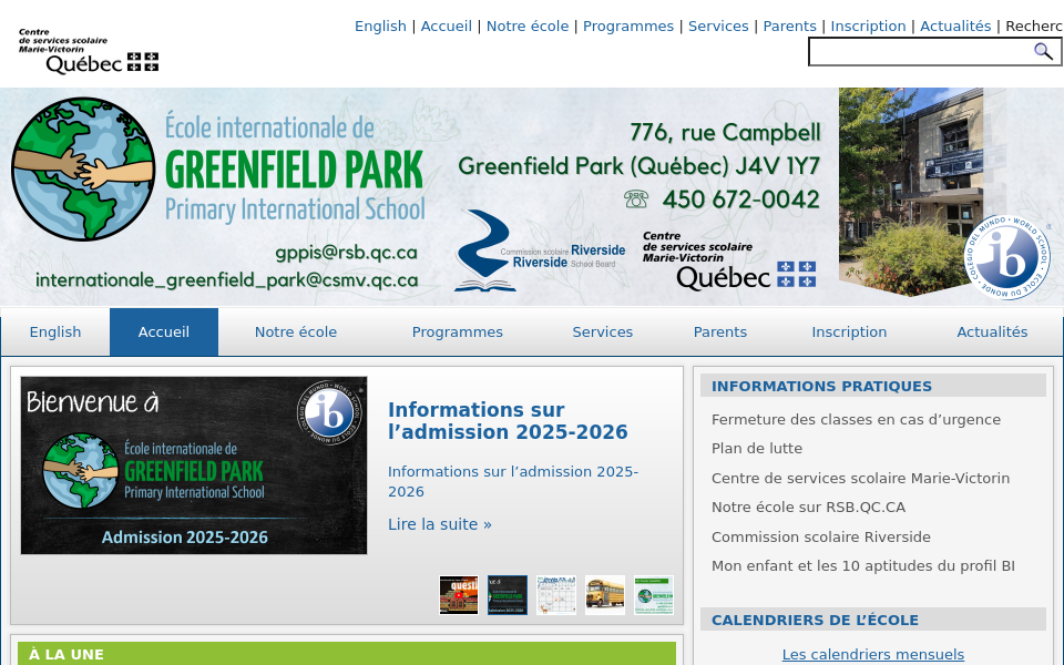 igfp.ecoles.csmv.qc.ca/ screen capture