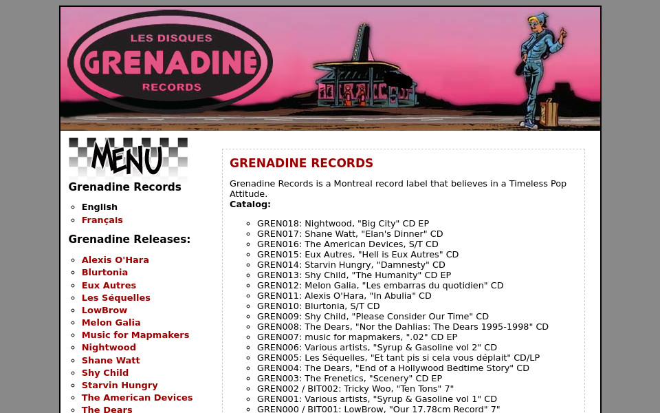 www.grenadinerecords.com/ screen capture
