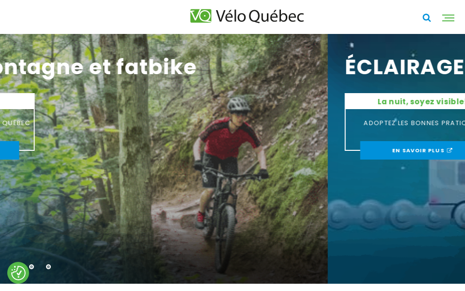 www.velo.qc.ca/ screen capture