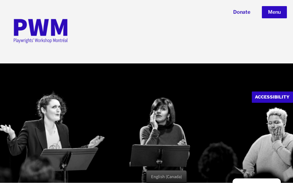 www.playwrights.ca/ screen capture