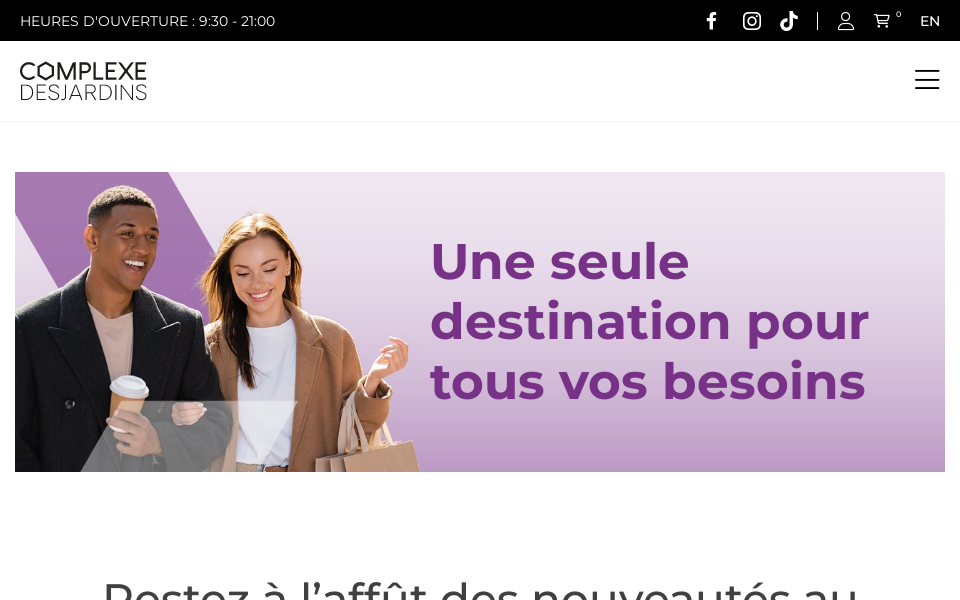 complexedesjardins.com/ screen capture