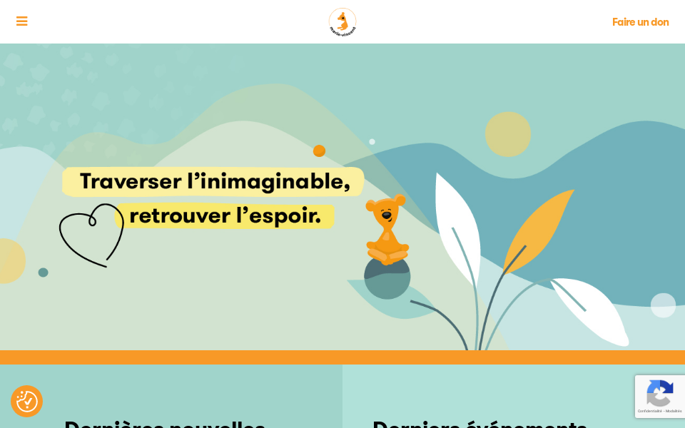 marie-vincent.org/ screen capture