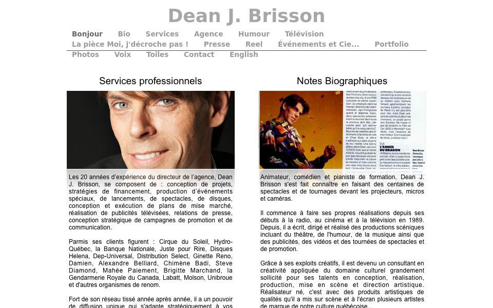 deanbrisson.com/ screen capture