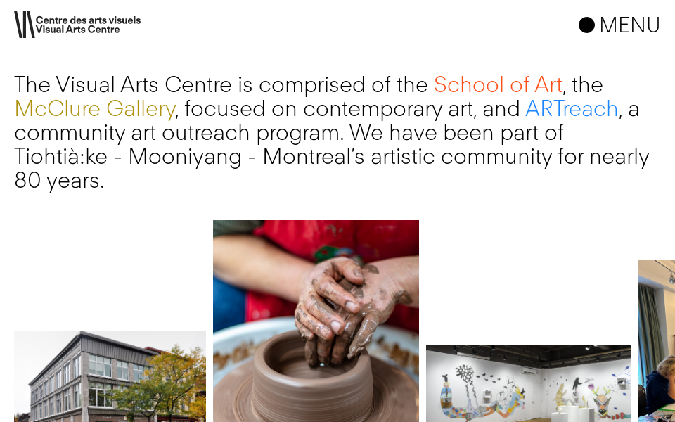 www.visualartscentre.ca/ screen capture