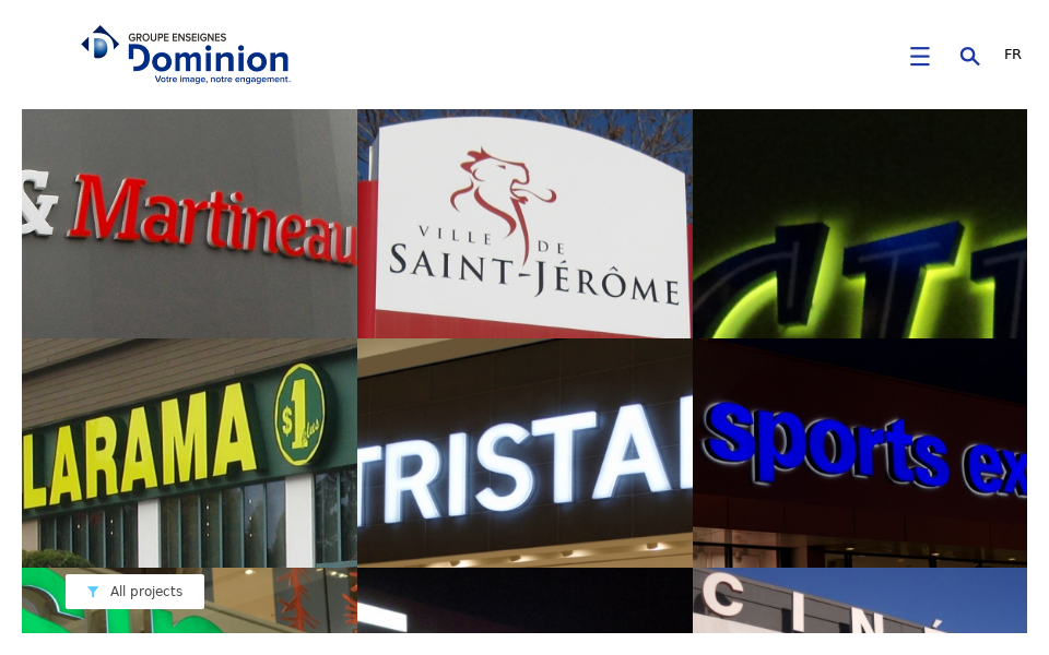 enseignesdominion.ca/ screen capture