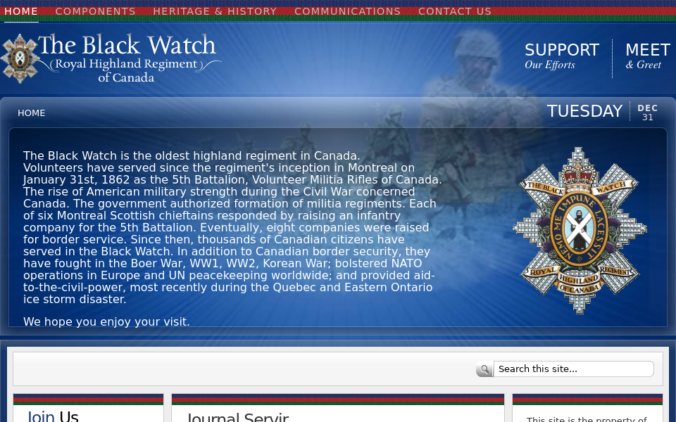 www.blackwatchcanada.com/ screen capture