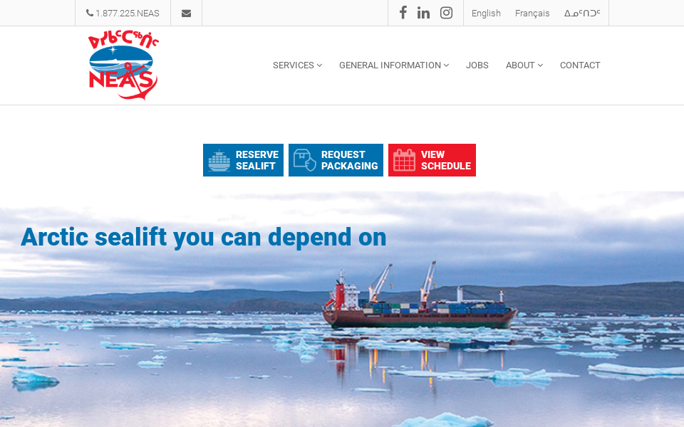 neas.ca/ screen capture