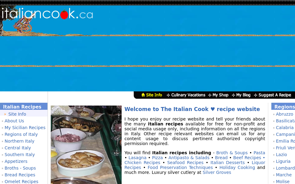 www.italiancook.ca/ screen capture