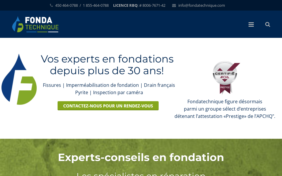 fondatechnique.com/ screen capture