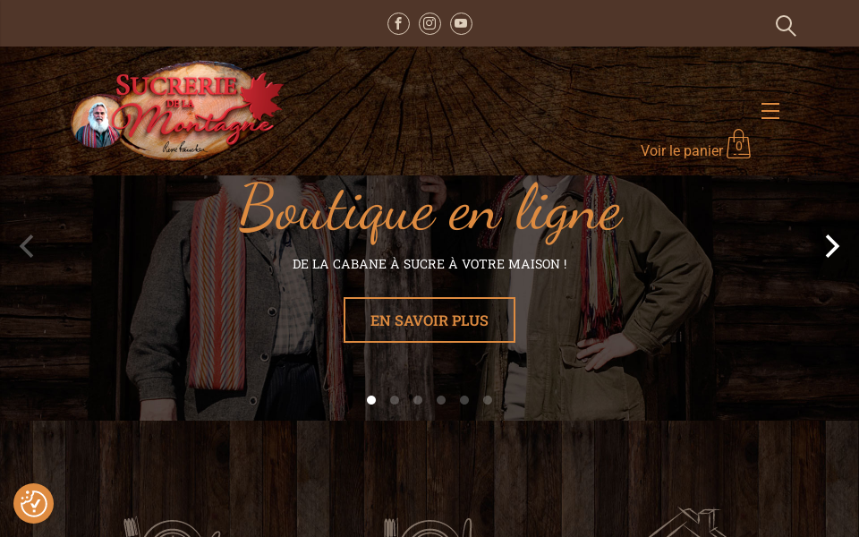 www.sucreriedelamontagne.com/ screen capture